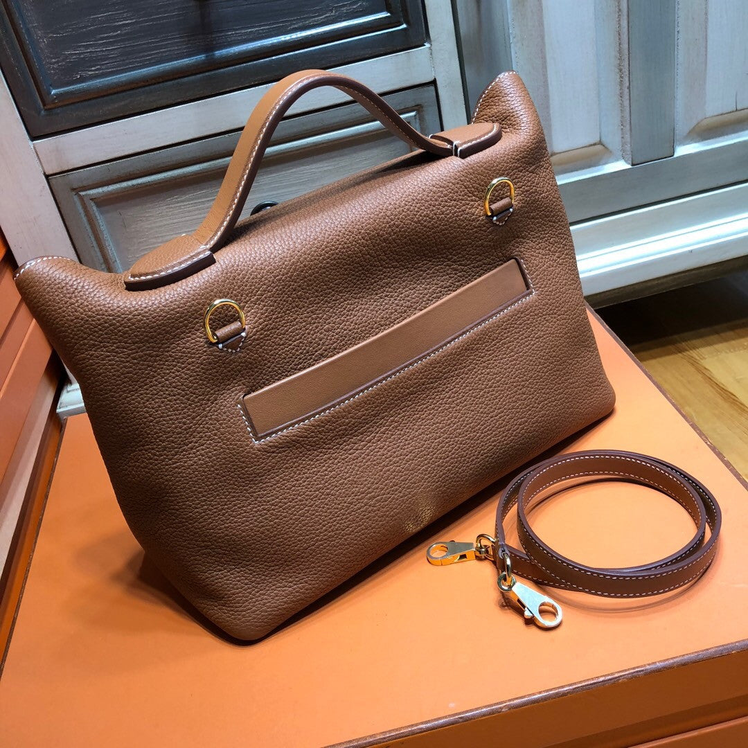 Hermes Kelly 24/24 Gold Swift & Togo Leather with Gold Hardware