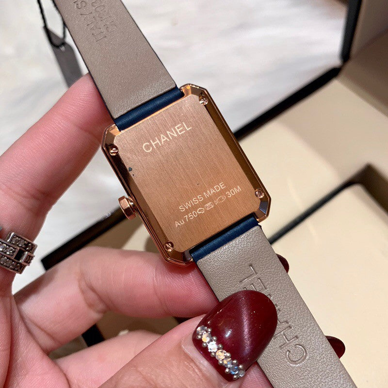 Chanel Limited Edition boy·friend tweed watch H6129 Blue