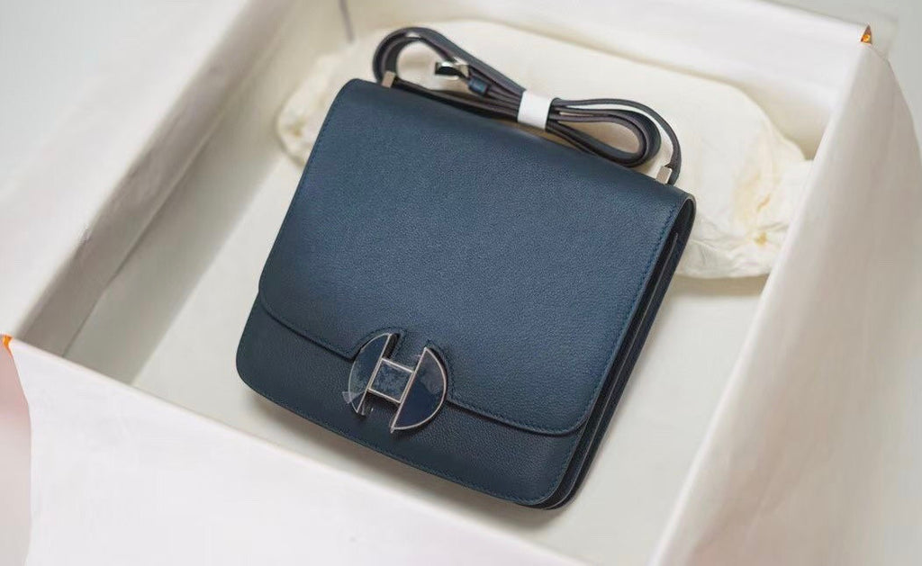 Hermes 2002 Bag  Blue Colvert