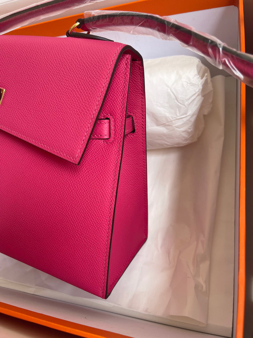 Hermes Kelly Sellier 20 en Desordre Fuschia