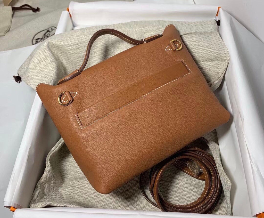 Hermès Mini 24/24 – 21 Bag Gold Evercolor/Swift leather