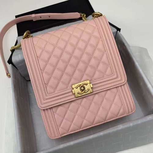 Chanel Large BOY CHANEL Handbag AS0132 Pink