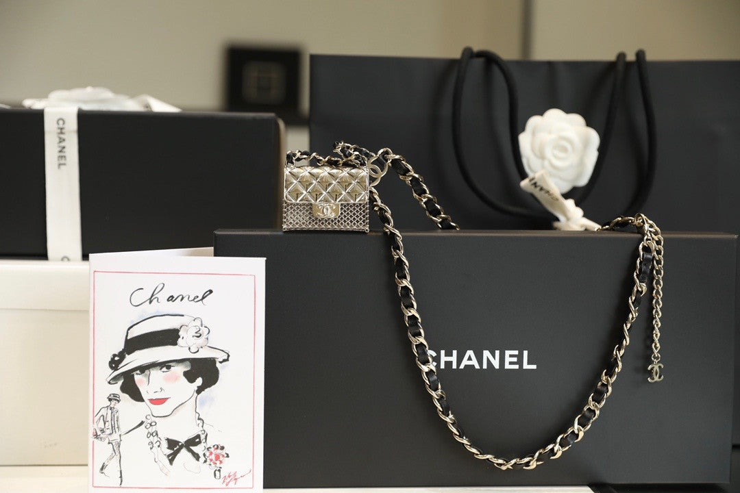 Chanel metal bag belt