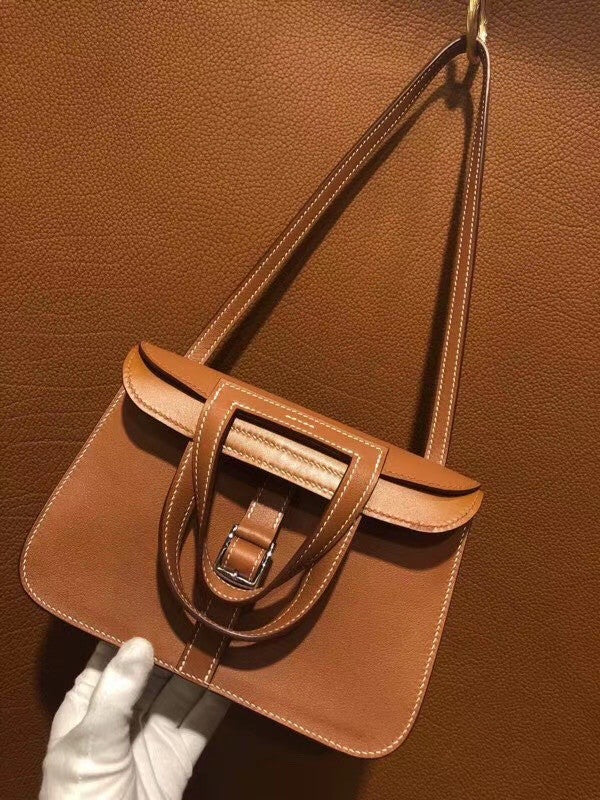 Hermes Gold Halzan mini bag