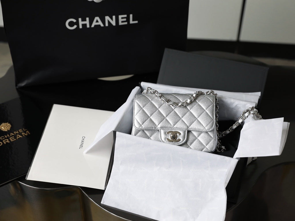 Chanel Metallic Lambskin mini flap bag