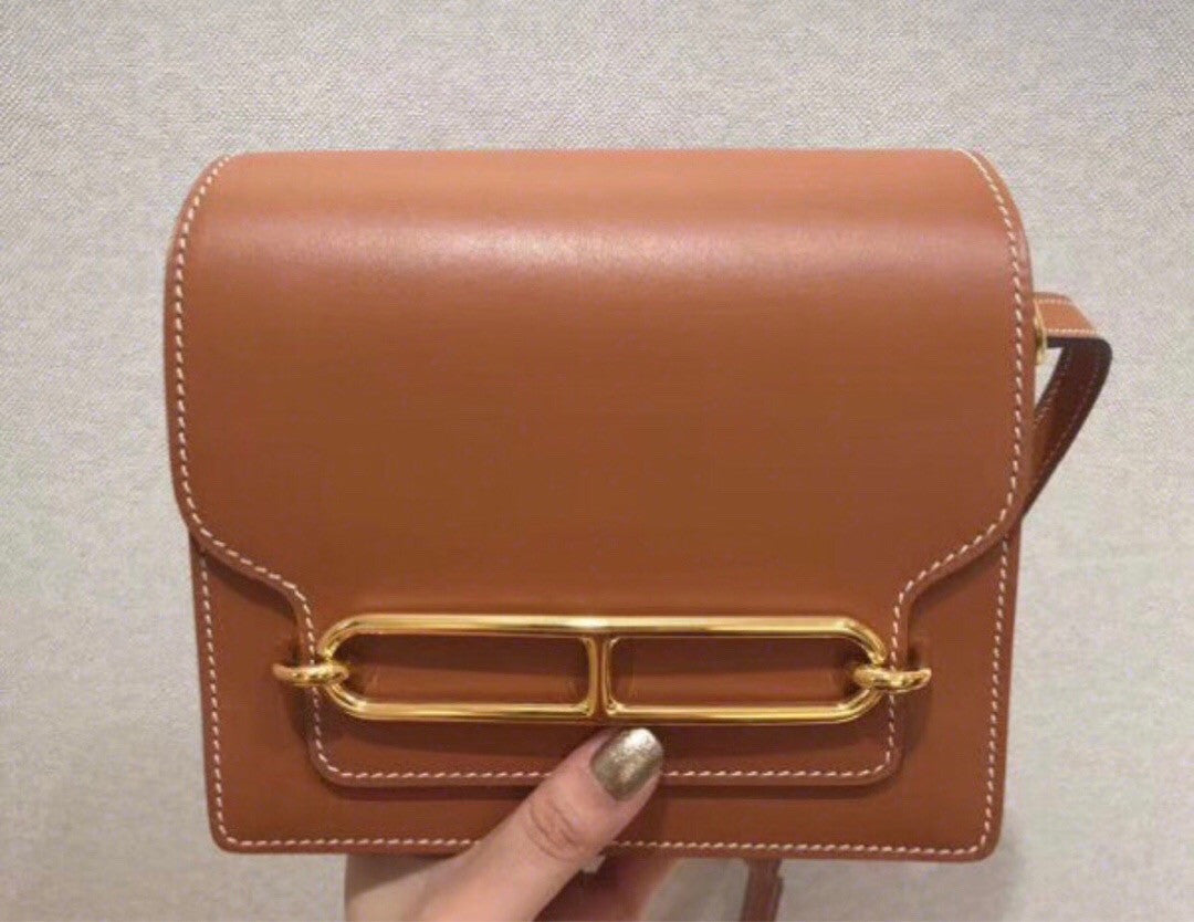 Hermes Barenia Leather Gold Roulis Bag