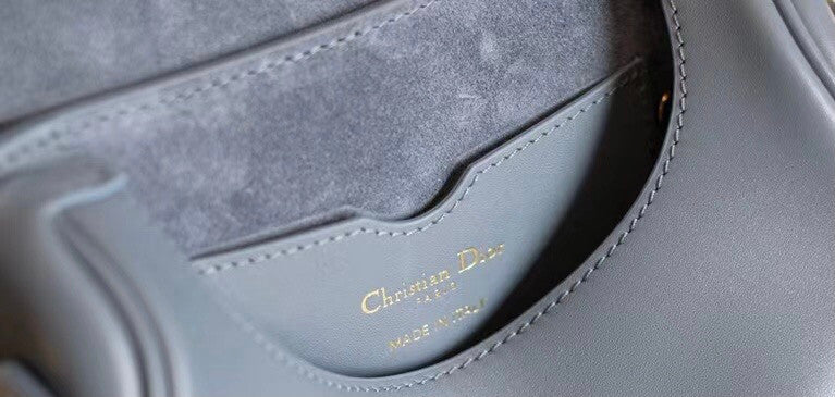 Christian Dior MEDIUM DIOR BOBBY BAG Blue Box Calfskin