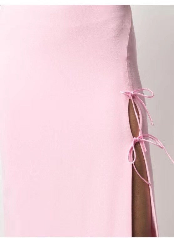 Versace Medusa floor-length dress Pink