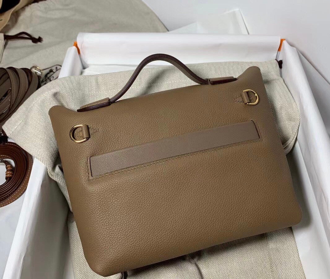 Hermès Mini 24/24 – 21 Bag D0 Beige de weimar  Evercolor/Swift leather