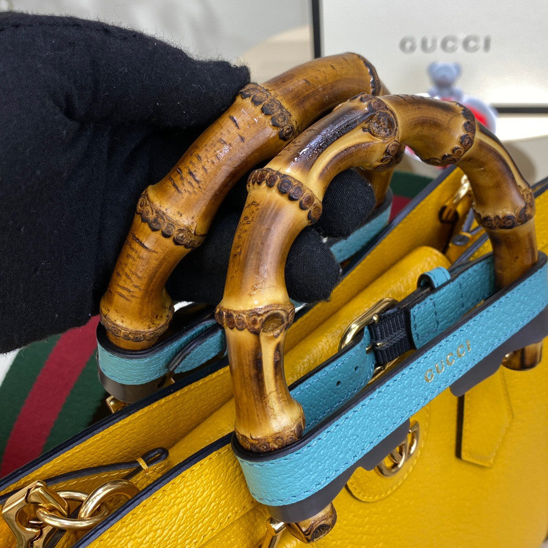 Gucci Diana small tote bag Yellow