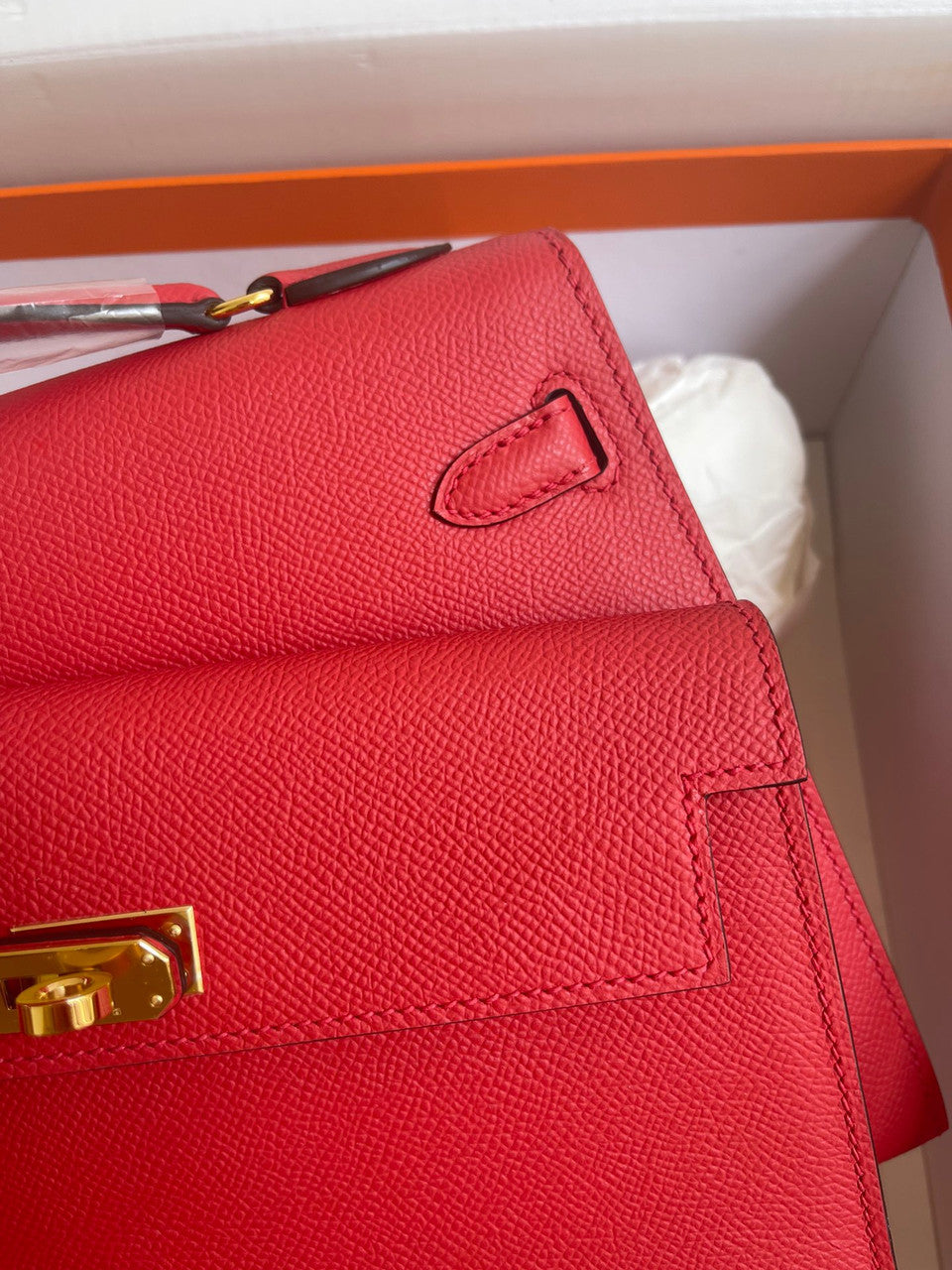 Hermes Kelly Sellier 20 en Desordre Red