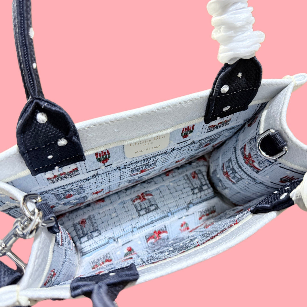 Dior Mini Book Tote – JWA Debut Runway "Christmas House" Limited Edition