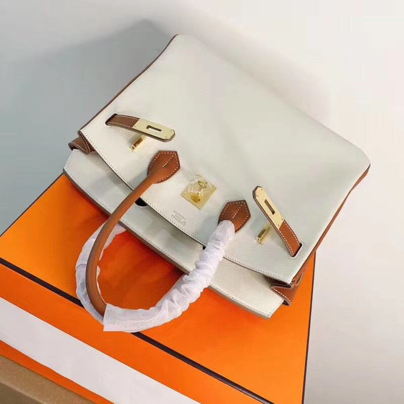 Hermes Bi-coloured Birkin 25cm Swift Gold Hardware
