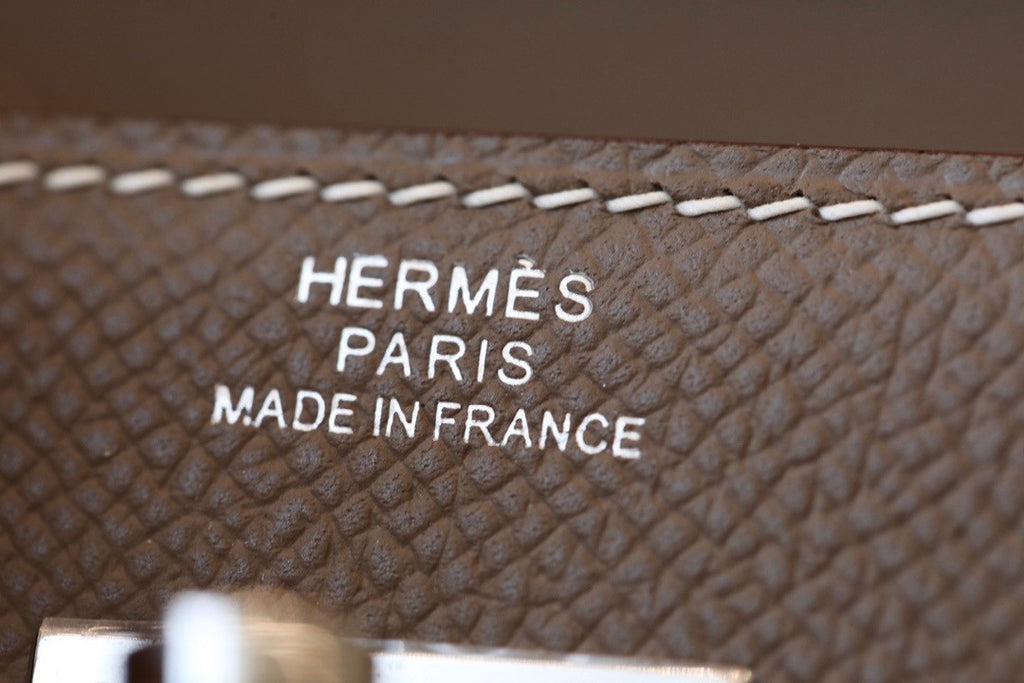 Hermes Kelly Wallet to Go Etoupe EPSOM PHW