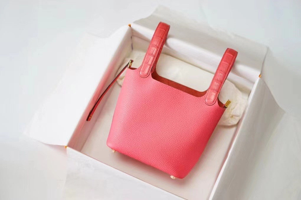 Hermes Picotin lock 18 Touch 8W Rose Azalee