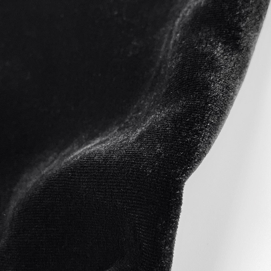 Saint Laurent V-NECK MIDI DRESS IN CUPRO VELVET