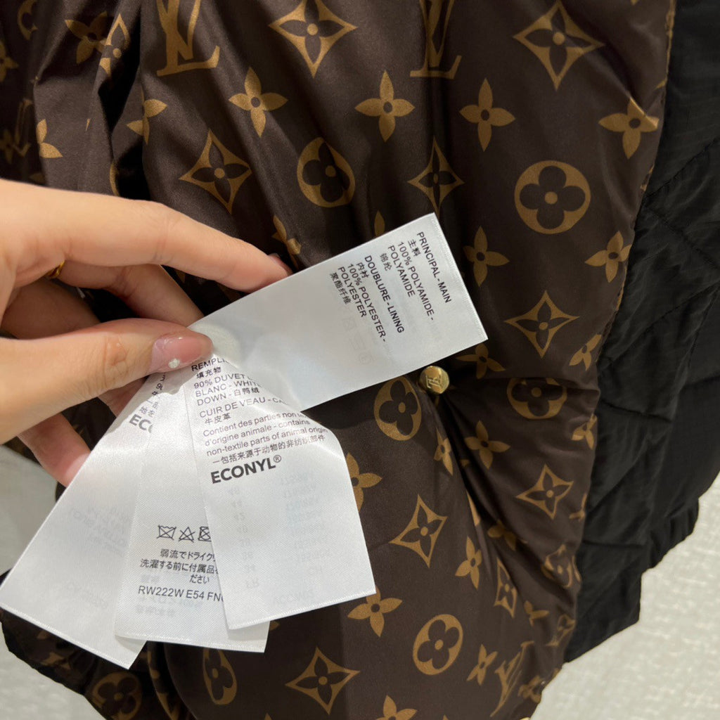 Louis Vuitton MONOGRAM ACCENT PILLOW PUFFER JACKET