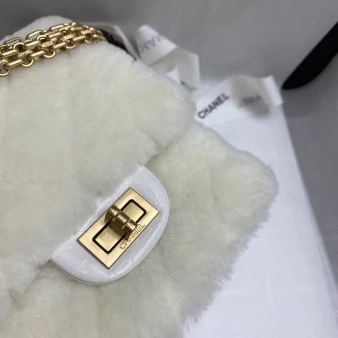 Chanel Mini 2.55 Handbag White