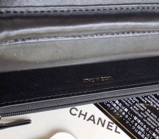 Chanel Wallet On Chain with charm Black