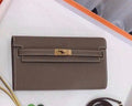 Hermes Kelly Wallet to Go Etoupe EPSOM GHW