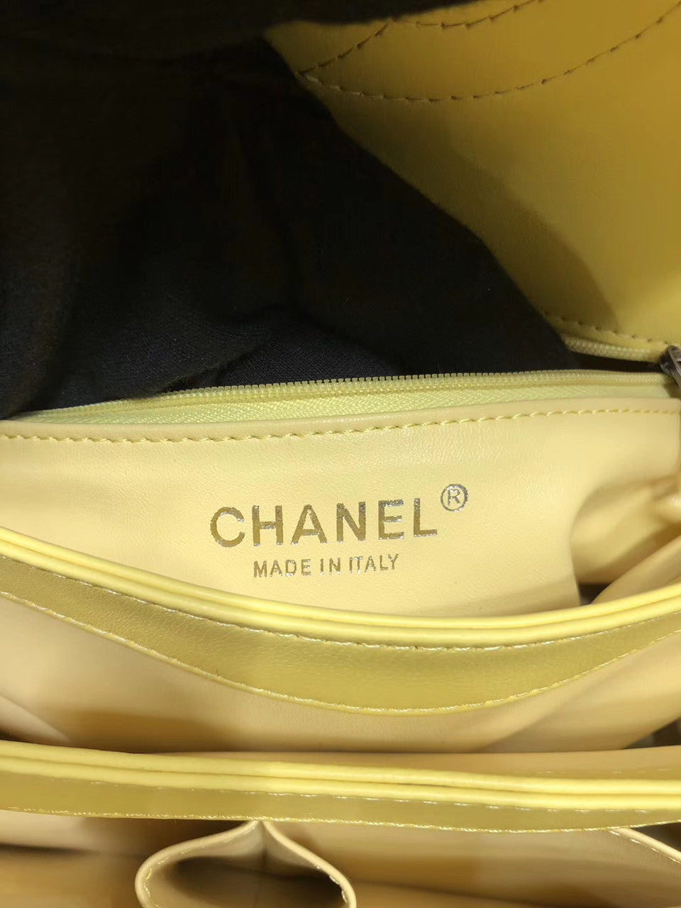 Chanel Small Flap Bag With Top Handle A92236 Yellow