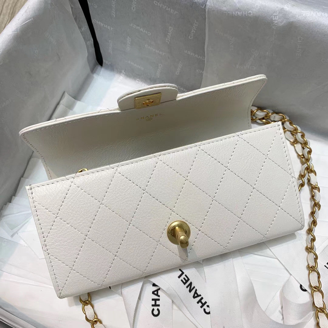 Chanel Clutch with Chain White  AP1001