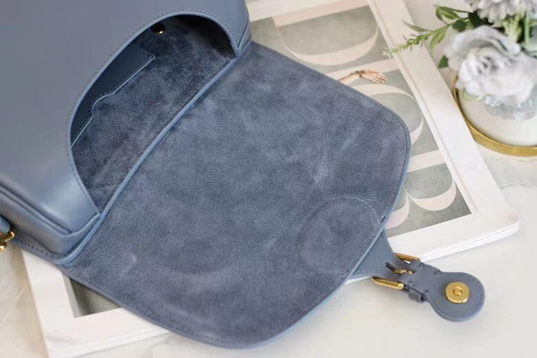 Christian Dior MEDIUM DIOR BOBBY BAG Blue Box Calfskin