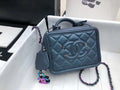 Chanel Medium Vanity Case With Iridescent Metal A93343