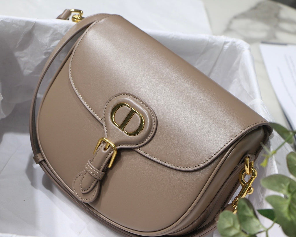 Christian Dior MEDIUM DIOR BOBBY BAG Warm Taupe Grained Calfskin