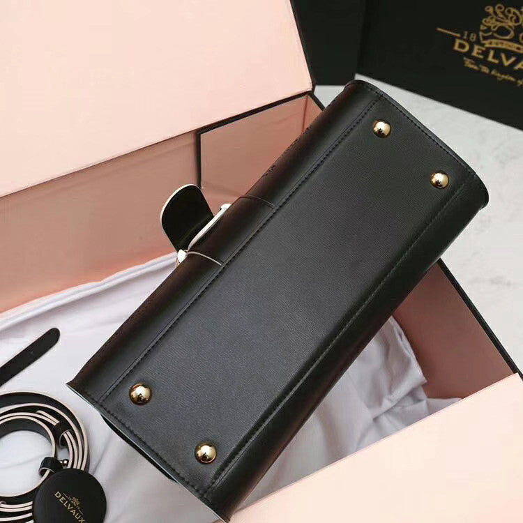 Delvaux Le Brilliant East/West mini Cashmere bag Black