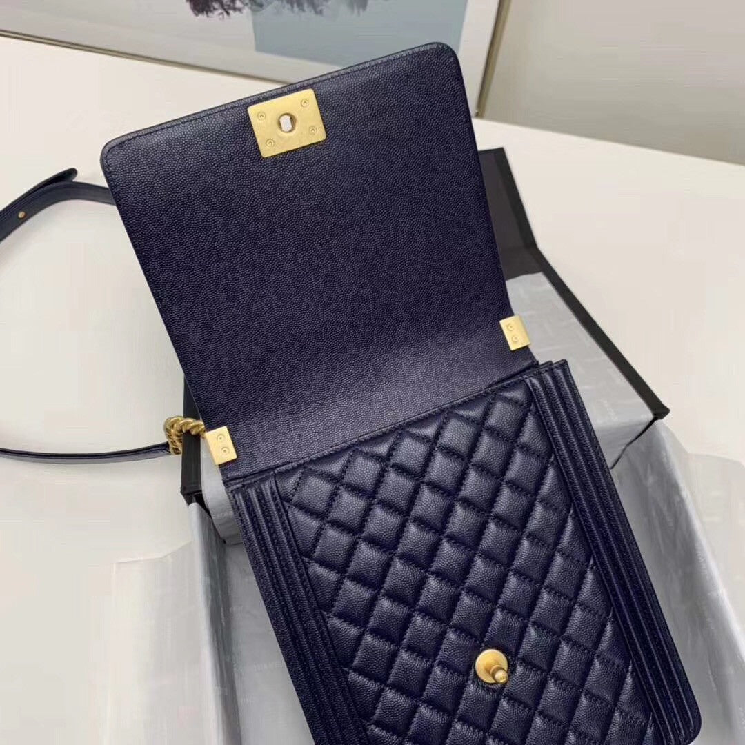 Chanel Large BOY CHANEL Handbag AS0132 Black