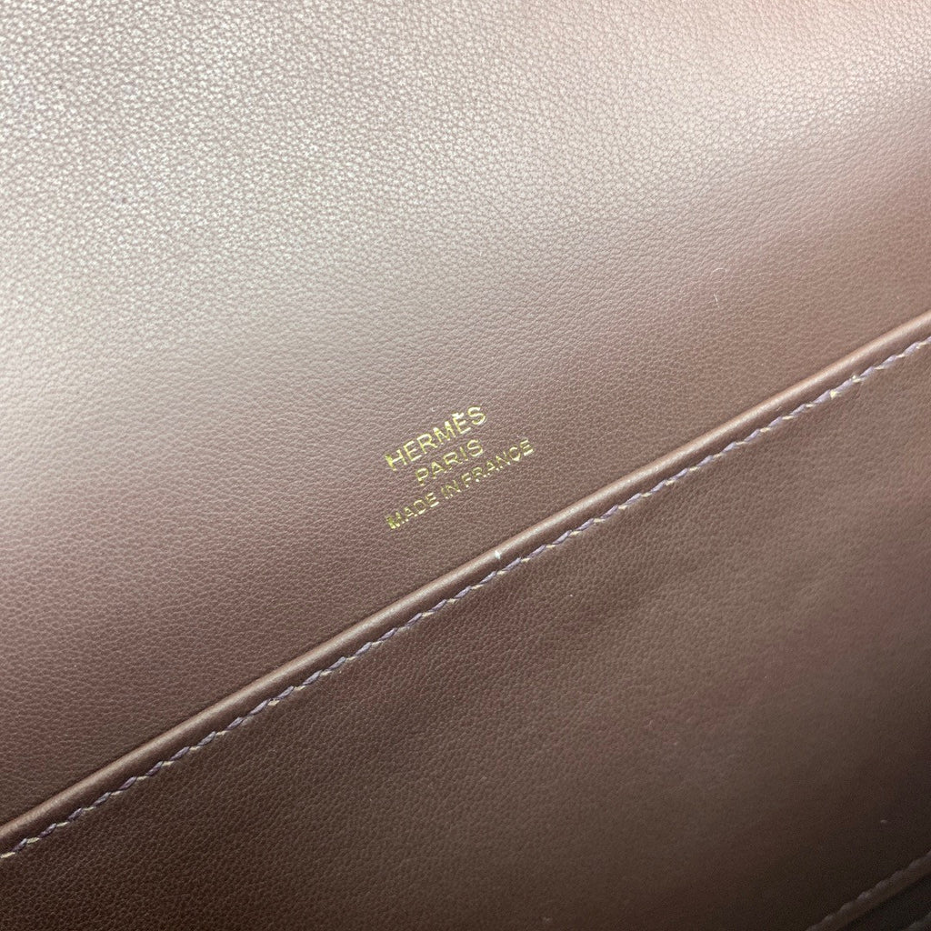 Hermès Geta Rouge Sellier  Chevre Gold Hardware