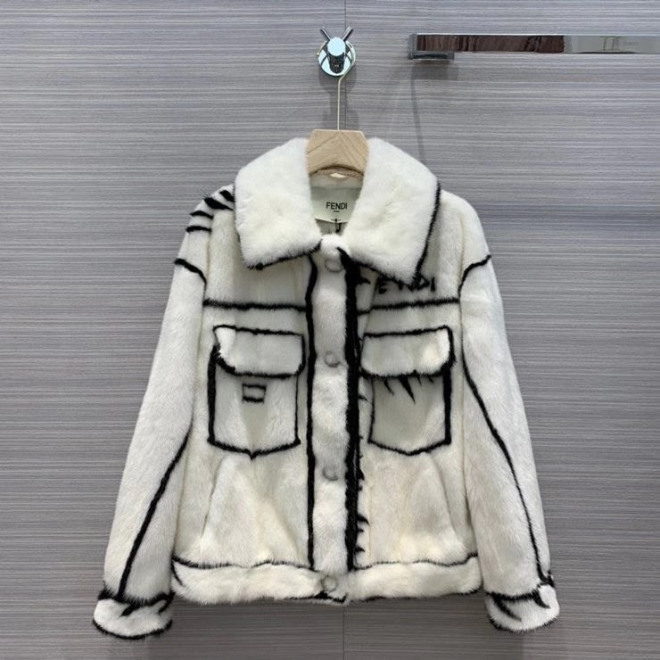 Fendi  Limited Edition Roma Joshua Vides mink coat