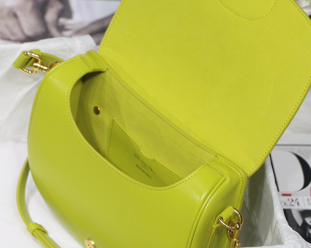 Christian Dior MEDIUM DIOR BOBBY BAG Lime Box Calfskin