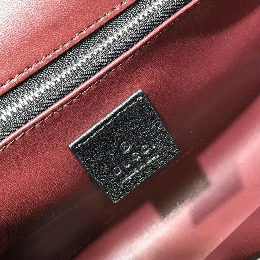 Gucci Zumi snakeskin medium top handle bag