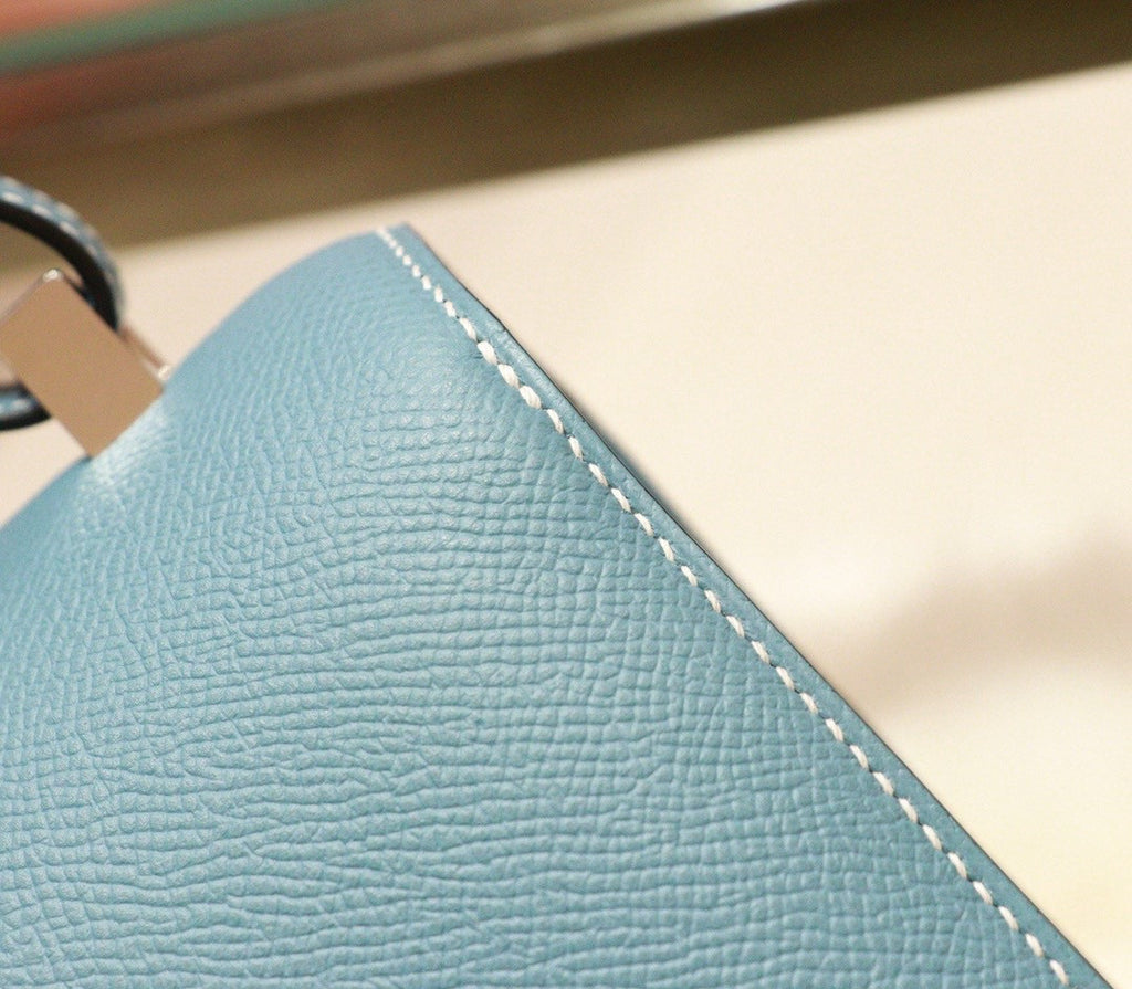 Hermes Blue Jean Constance 24 Epsom bag with palladium Hardwares