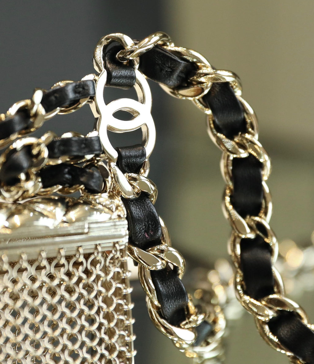 Chanel metal bag belt