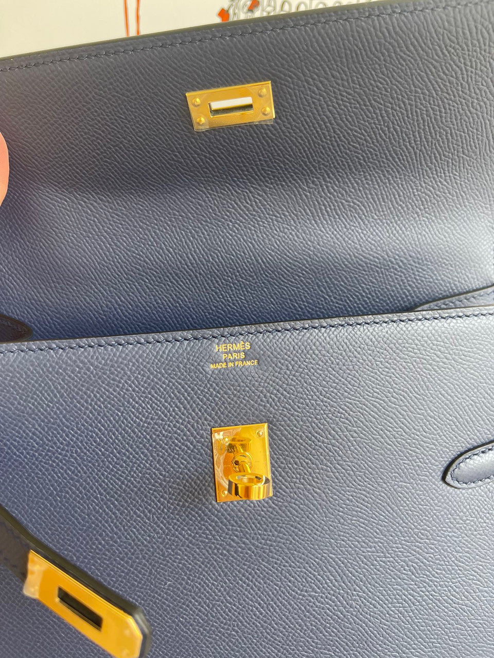 Hermes Kelly Sellier 20 en Desordre Navy