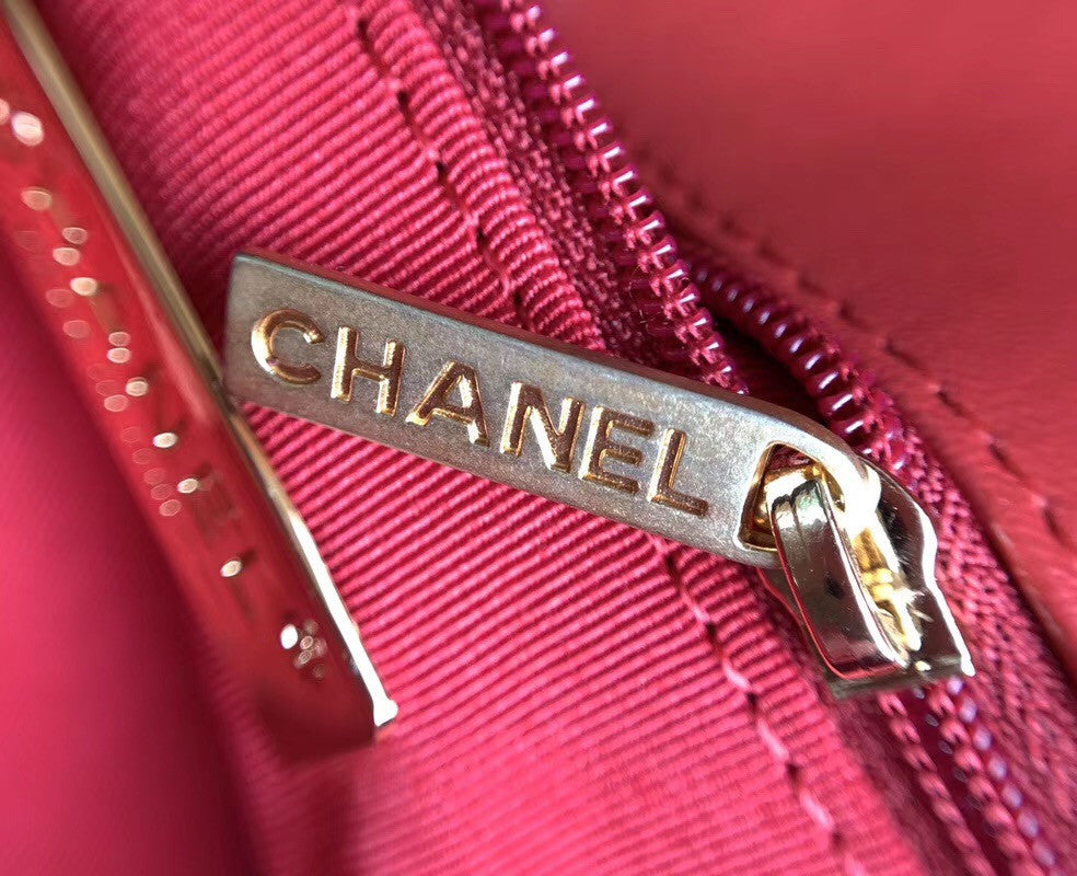 Chanel Flap Bag With Top Handle AS0970 Red