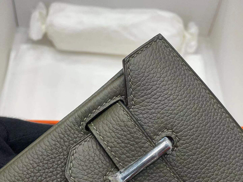 Hermes Kelly HAC A Dos Bag Olive Togo Leather Palladium Hardware 2022