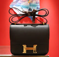 Hermes Black Constance Epsom leather 18cm Gold Hardware