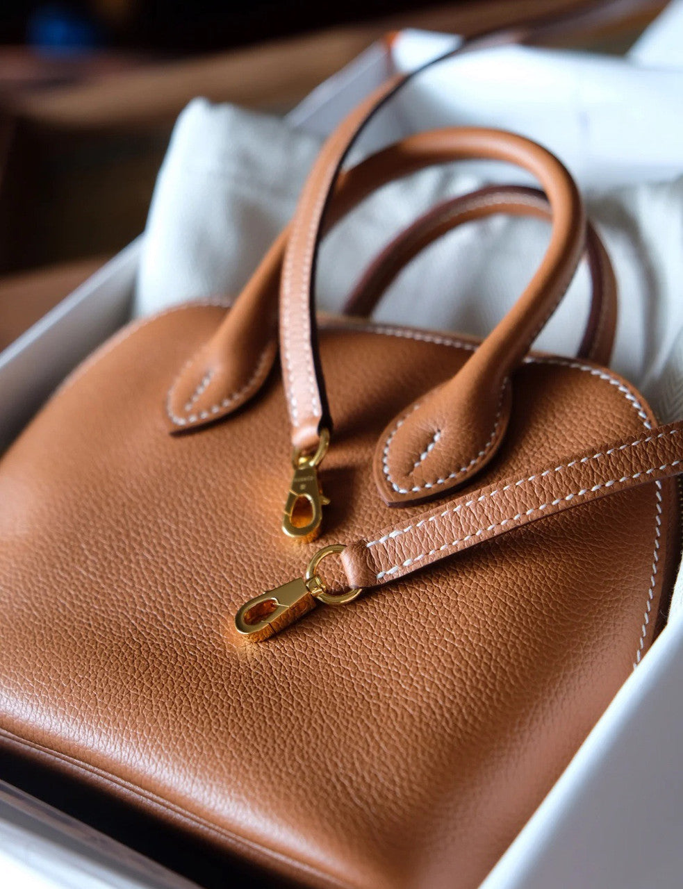 Hermes Bolide 1923 mini bag Gold