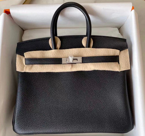 Hermes Black Birkin 25cm Togo Palladium Hardware 2020
