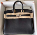 Hermes Black Birkin 25cm Togo Palladium Hardware 2020