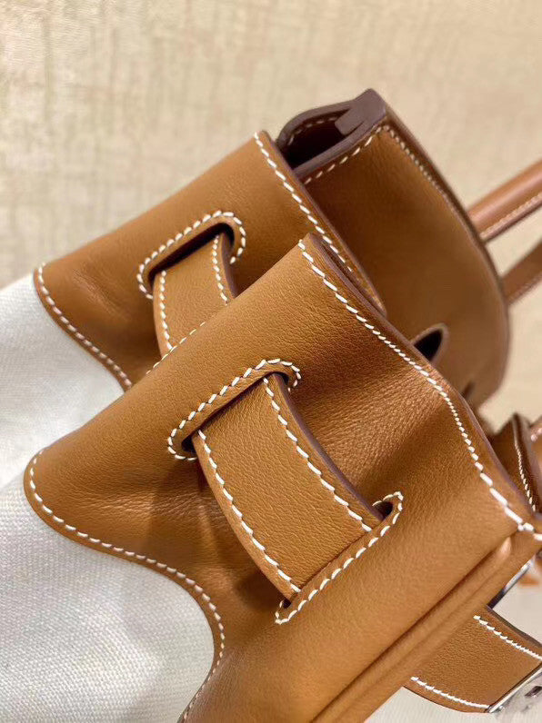Hermes Birkin 40 HAC Gold Swift Toile De Camp Gold Hardware