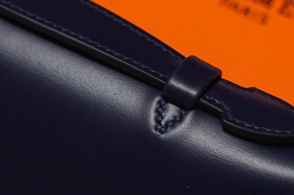 HERMÈS Kelly Cut Black Boxcalf with Peacock Feather GHW Limited Edition