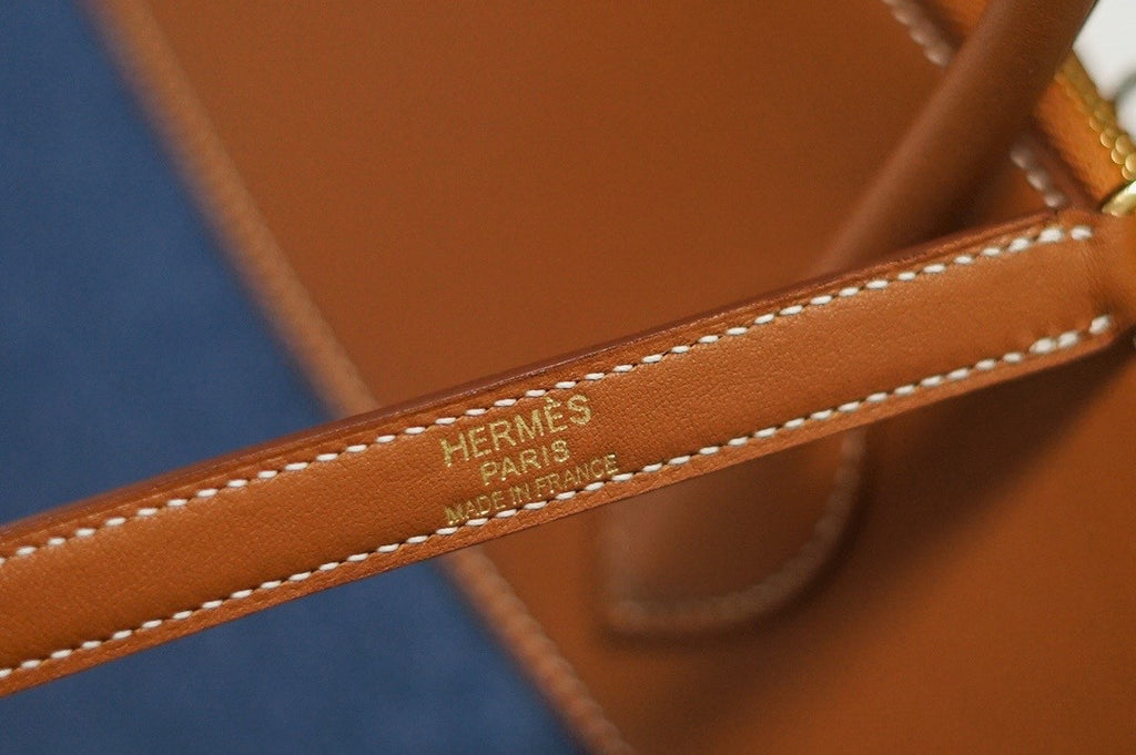 HERMES BOLIDE 31 2WAY HAND BAG BI-COLOR BOX CALF TOILE JEAN