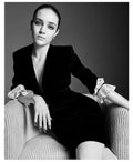 Saint Laurent V-NECK MIDI DRESS IN CUPRO VELVET