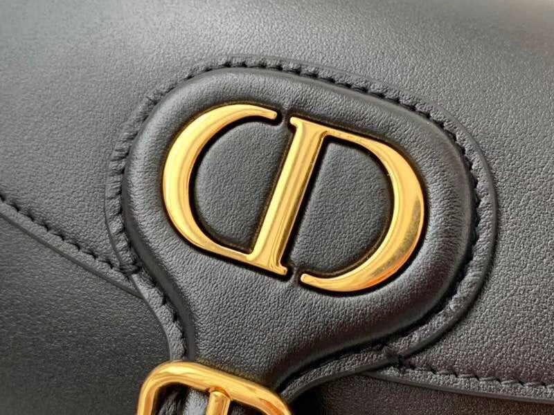 Christian Dior MEDIUM DIOR BOBBY BAG Dark Black Box Calfskin
