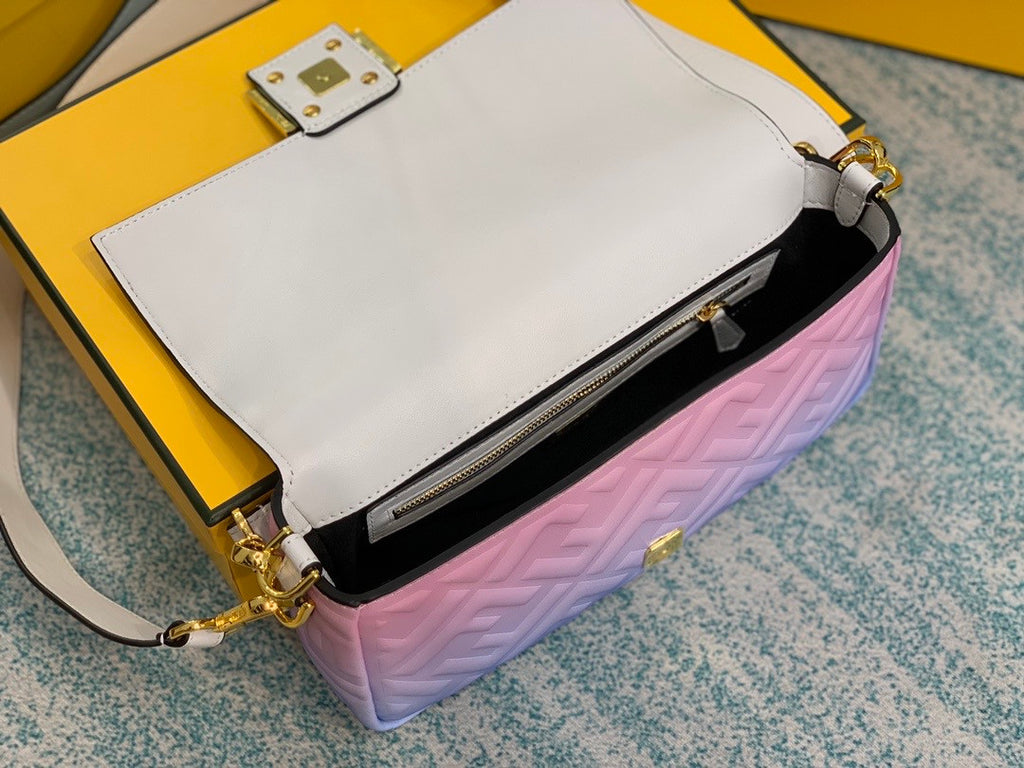 Fendi BAGUETTE Graduated color nappa leather bag